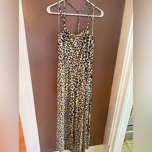 Gilli Animal Print Spaghetti Strap Jumpsuit